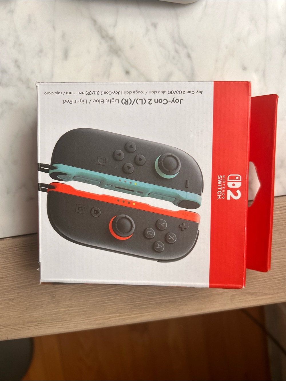 Nintendo Joy-Con 2-Pack Controllers with Handle - Neon Red & Neon Blue